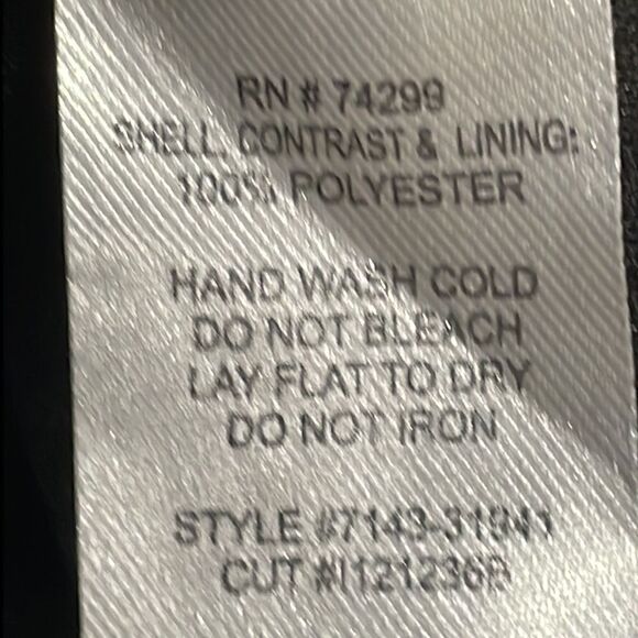 NWOT Enfocus Studio Black Sequin Dress. Size 10 M medium - Picture 8 of 8